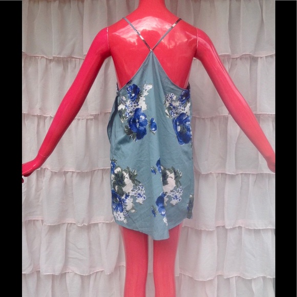 New Free People Floral Boho Slip Mini Dress Size S - Picture 4 of 7